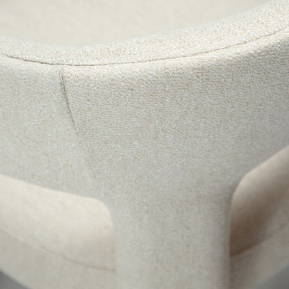 [var:Bezug=Einfaches beiges Bouclé-Gewebe] SPLENDOR Sessel