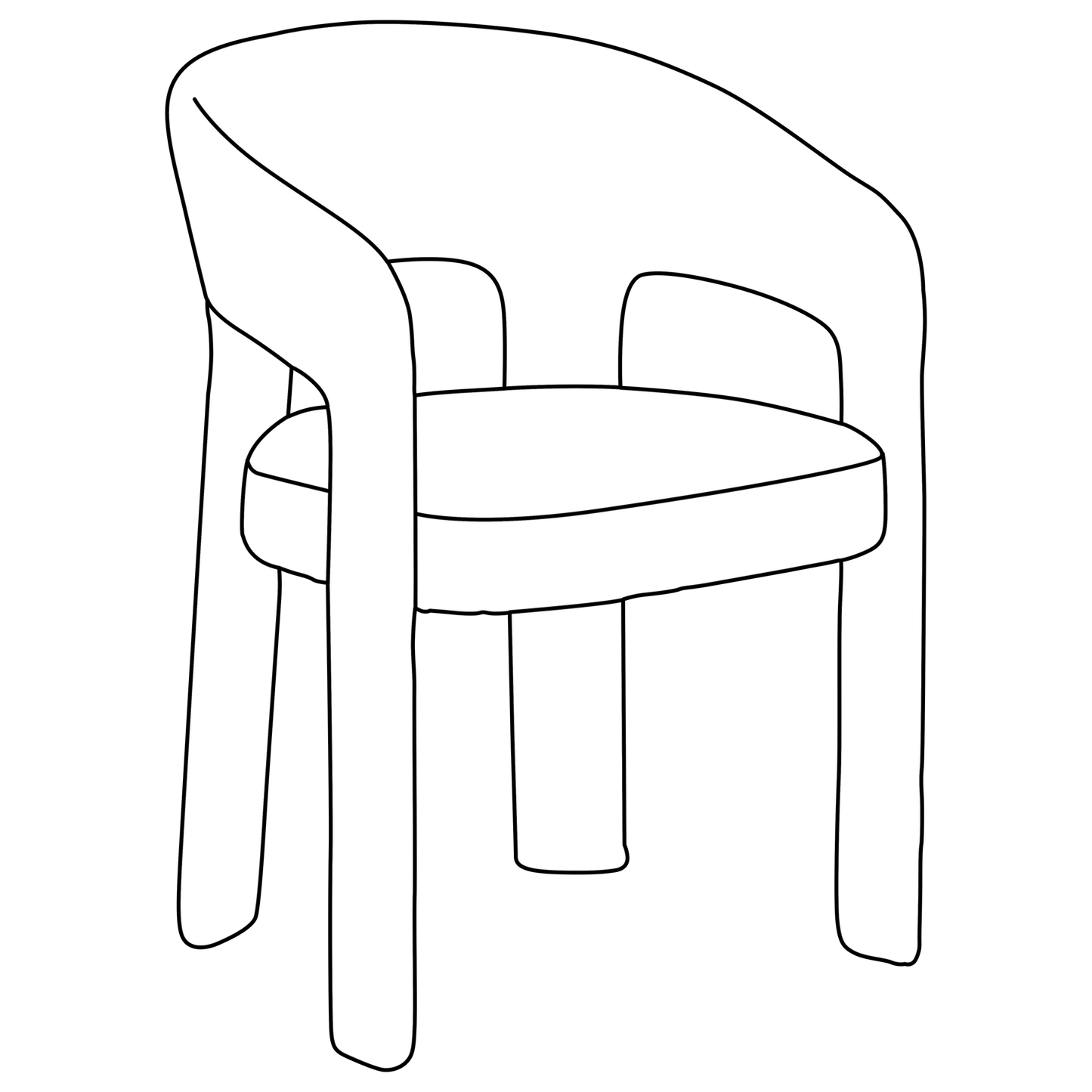 [var:Bezug=Kürbisgewürz Bouclé-Gewebe] SPLENDOR Sessel