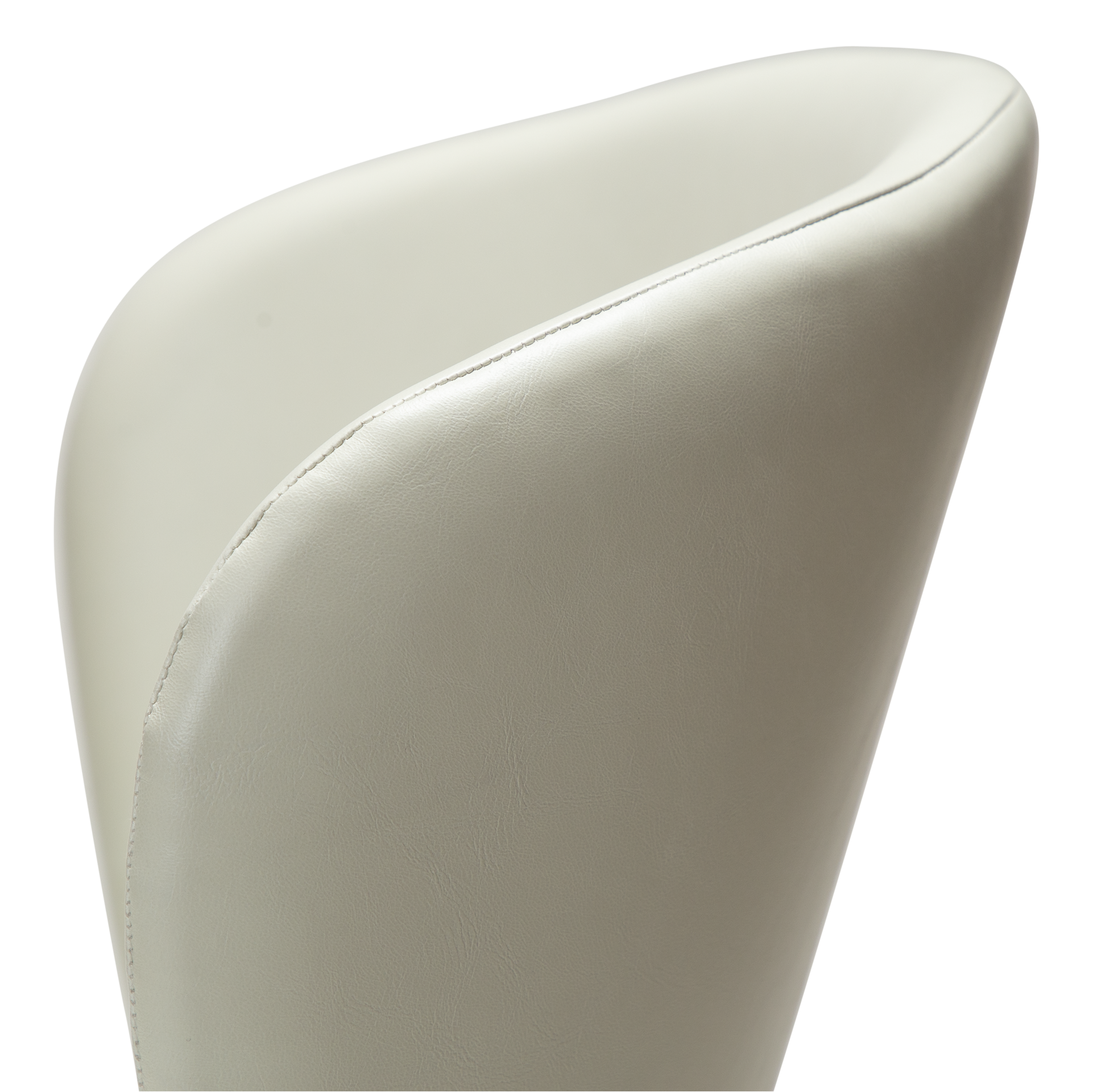 [var:Bezug=Knochenweißes Kunstleder mit schwarzen Beinen] STAY Stuhl