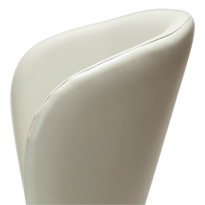 [var:Bezug=Knochenweißes Kunstleder mit schwarzen Beinen] STAY Stuhl