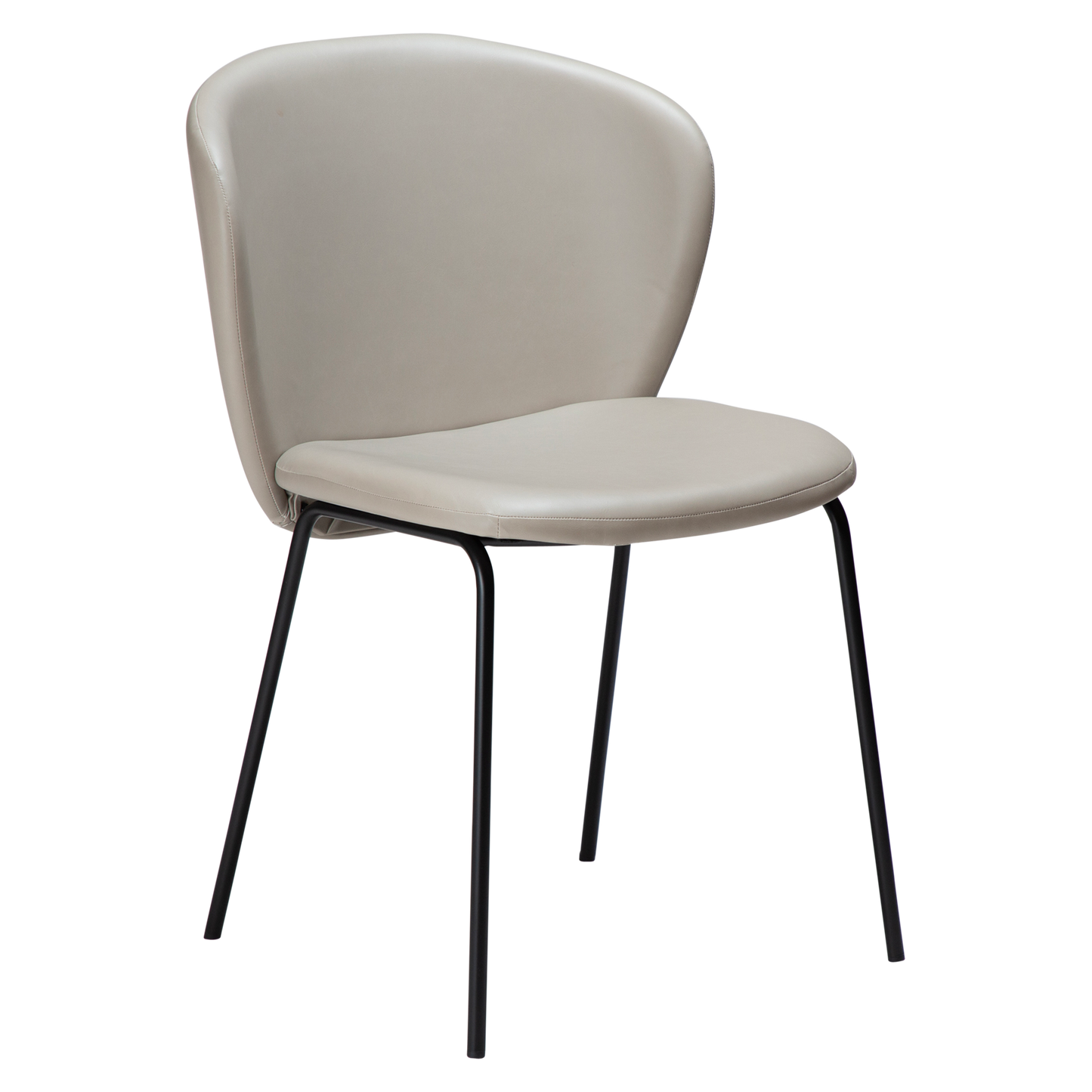 [var:Bezug=Kaschmir Kunstleder mit schwarzen Beinen] STAY Stuhl