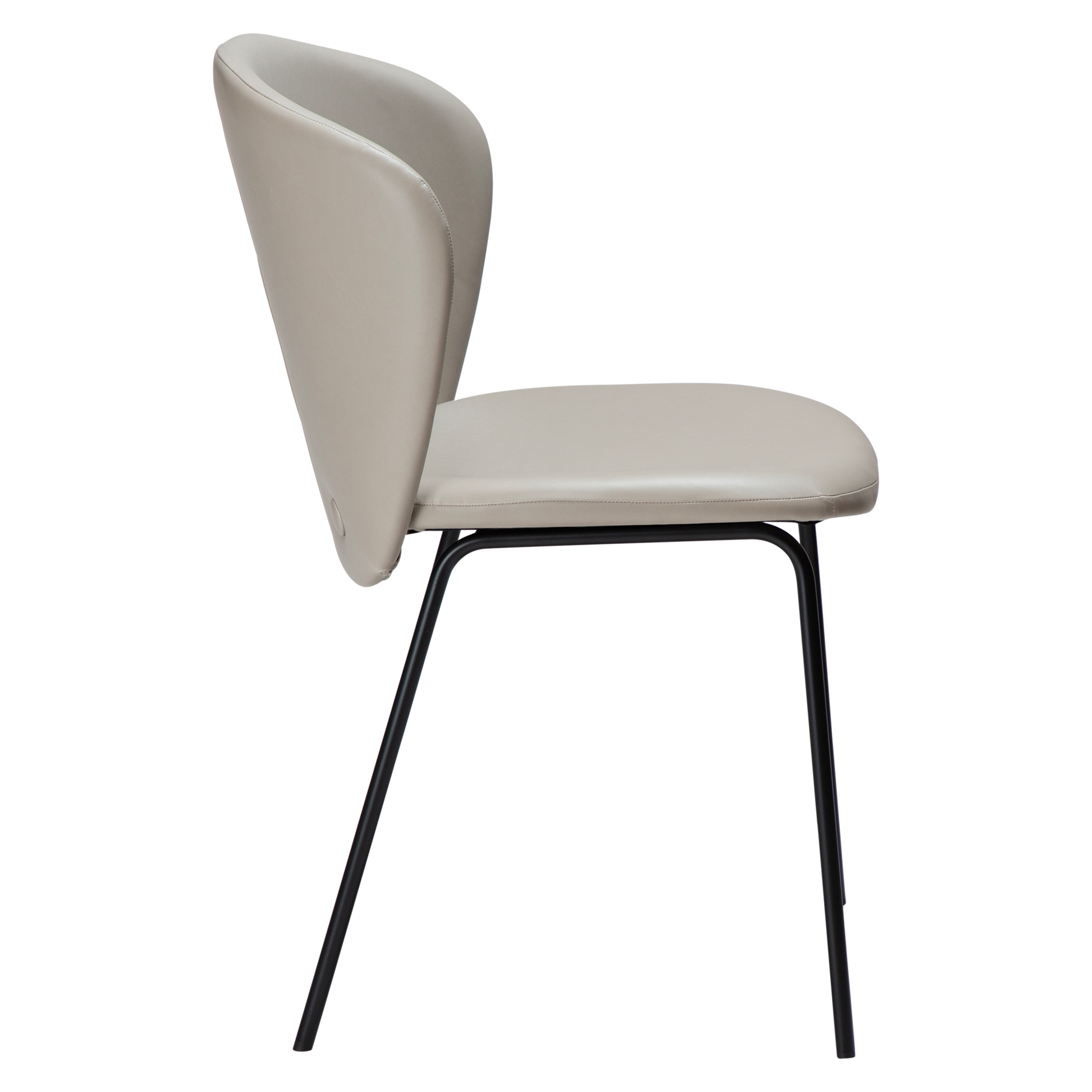 [var:Bezug=Kaschmir Kunstleder mit schwarzen Beinen] STAY Stuhl
