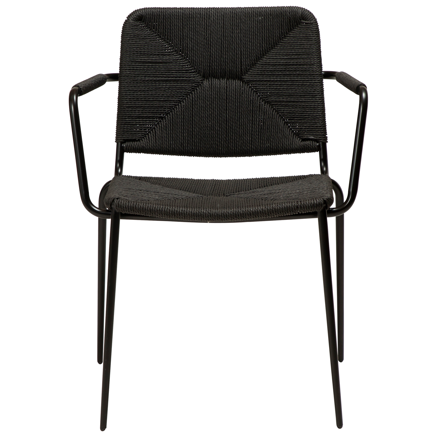 [var:Bezug=Schwarzes Papierseil mit schwarzen Beinen] STILETTO Sessel