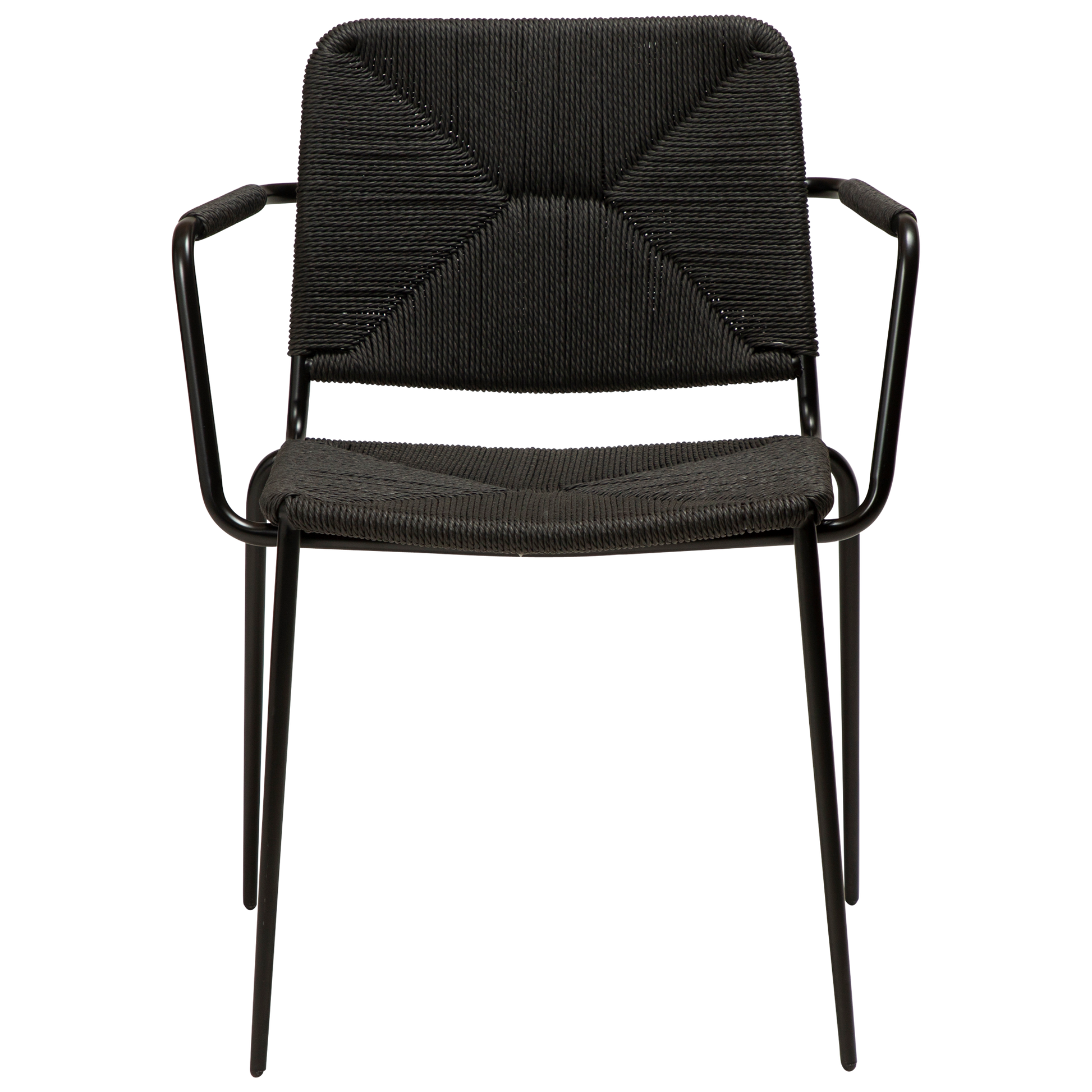 [var:Bezug=Schwarzes Papierseil mit schwarzen Beinen] STILETTO Sessel