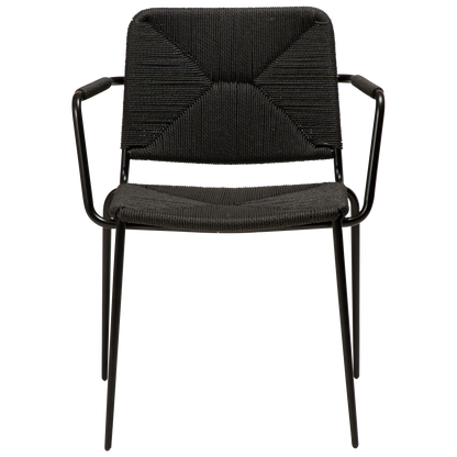 [var:Bezug=Schwarzes Papierseil mit schwarzen Beinen] STILETTO Sessel