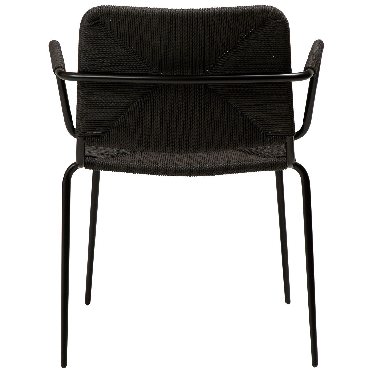 [var:Bezug=Schwarzes Papierseil mit schwarzen Beinen] STILETTO Sessel