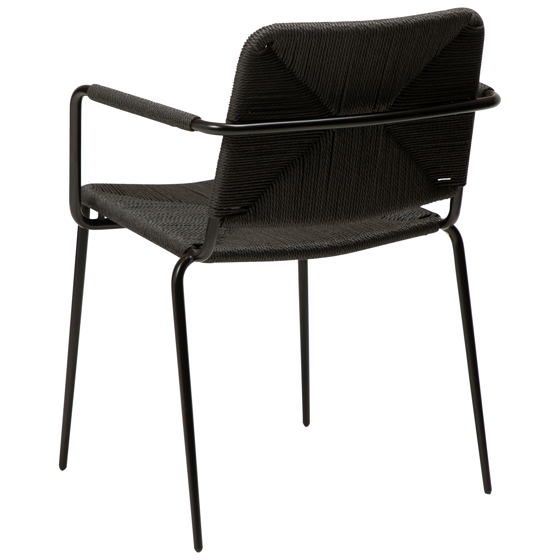 [var:Bezug=Schwarzes Papierseil mit schwarzen Beinen] STILETTO Sessel