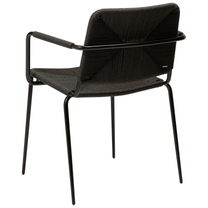 [var:Bezug=Schwarzes Papierseil mit schwarzen Beinen] STILETTO Sessel