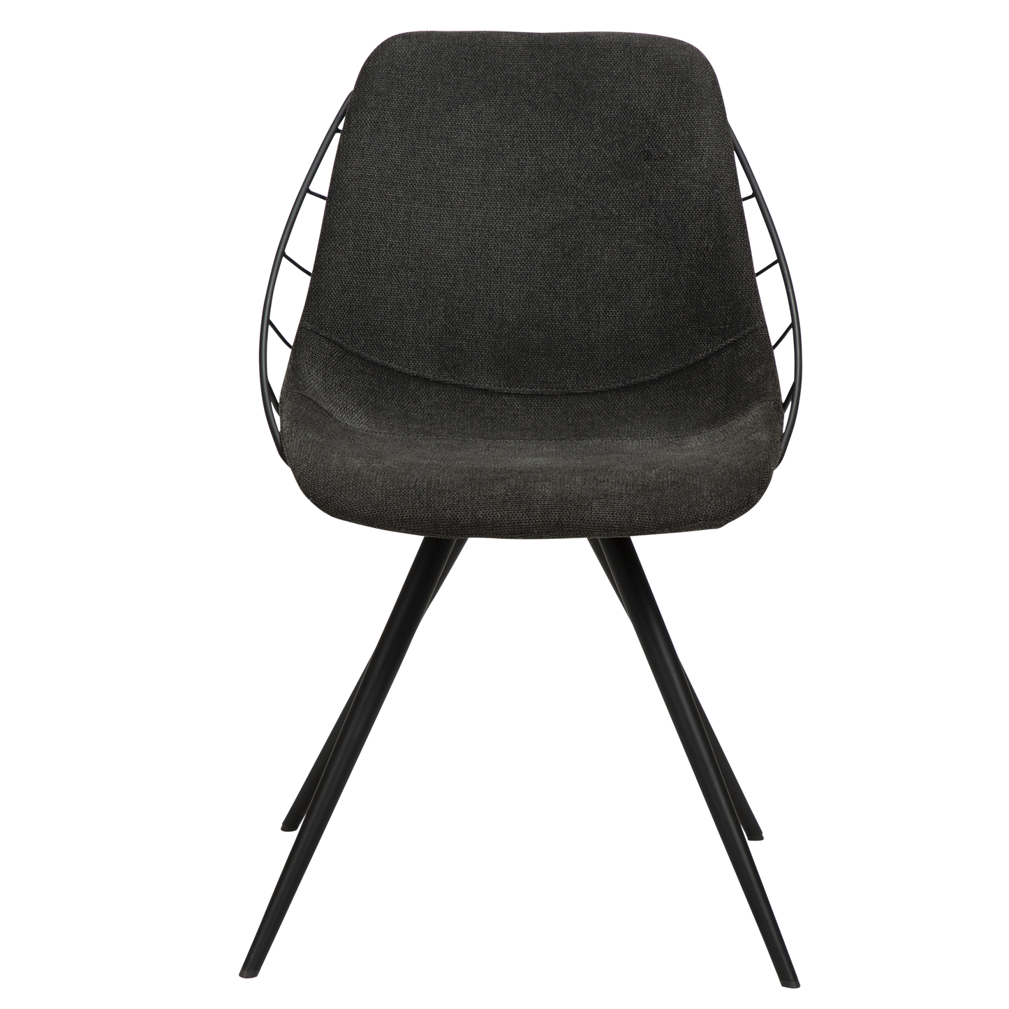 [var:Bezug=Crow schwarzer Stoff mit schwarzen Beinen] SWAY Stuhl