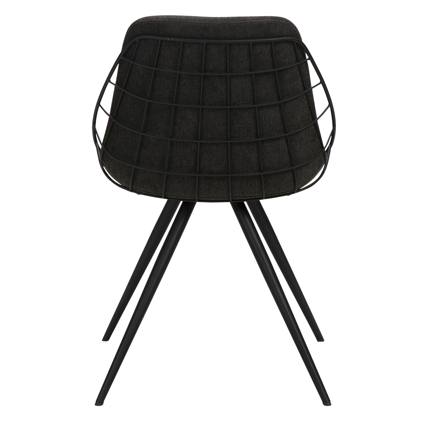 [var:Bezug=Crow schwarzer Stoff mit schwarzen Beinen] SWAY Stuhl