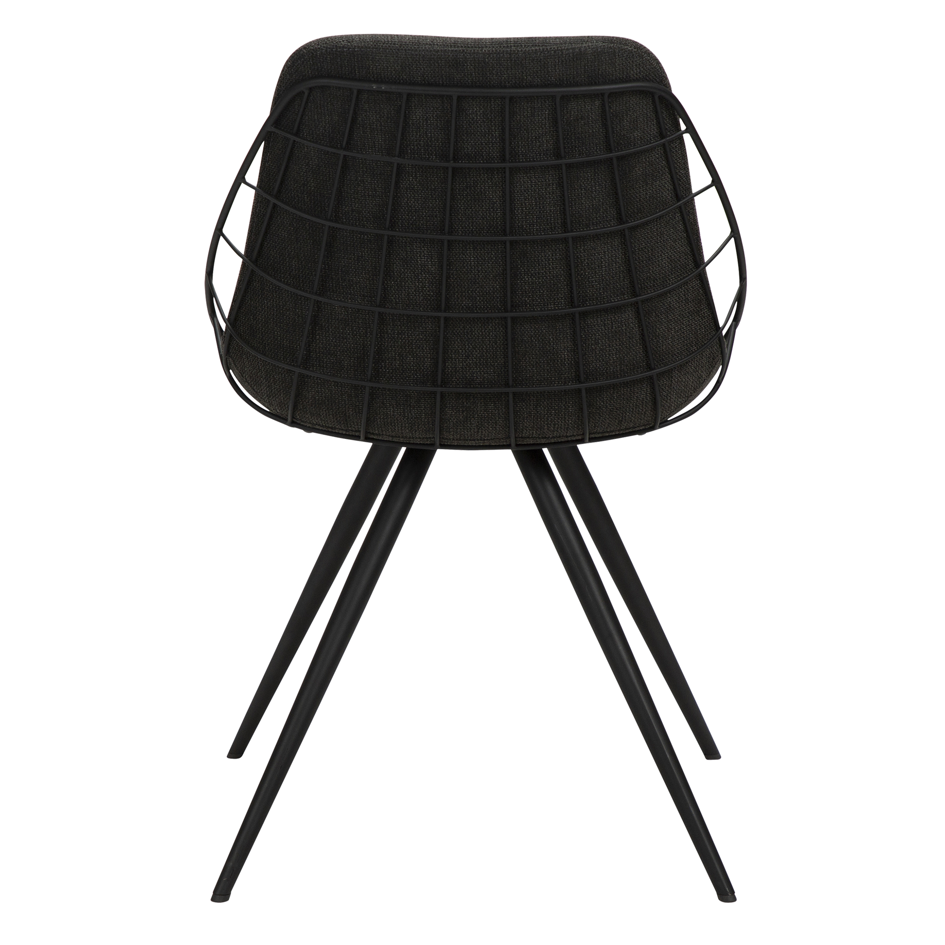 [var:Bezug=Crow schwarzer Stoff mit schwarzen Beinen] SWAY Stuhl