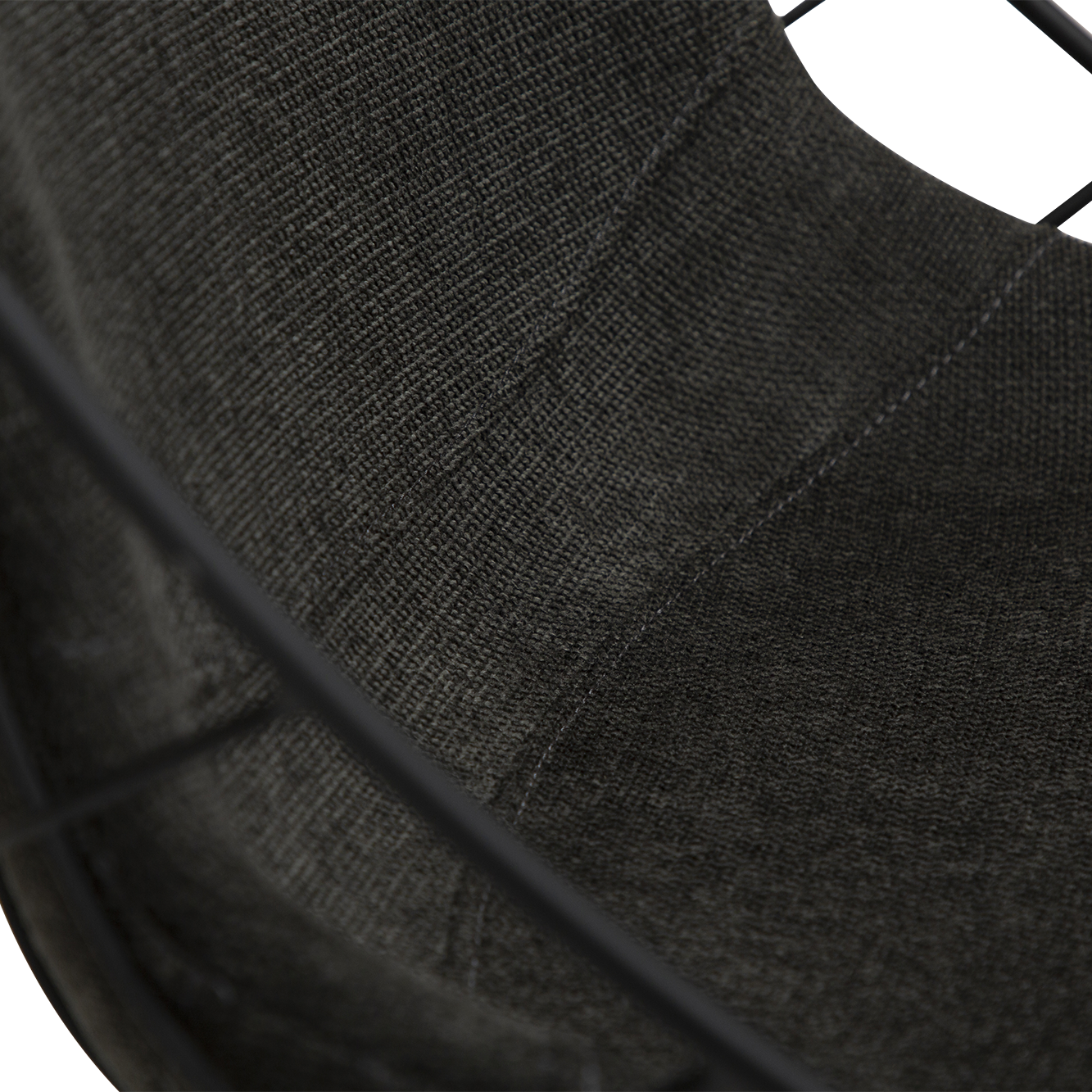 [var:Bezug=Crow schwarzer Stoff mit schwarzen Beinen] SWAY Stuhl