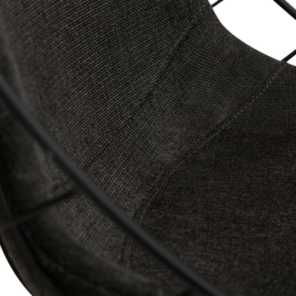 [var:Bezug=Crow schwarzer Stoff mit schwarzen Beinen] SWAY Stuhl