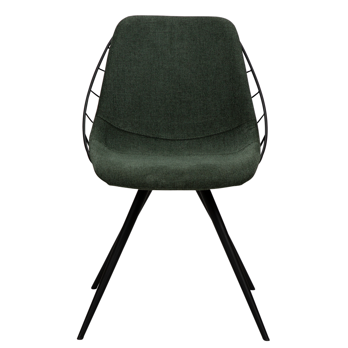 [var:Bezug=Salbeigrüner Stoff mit schwarzen Beinen] SWAY Stuhl