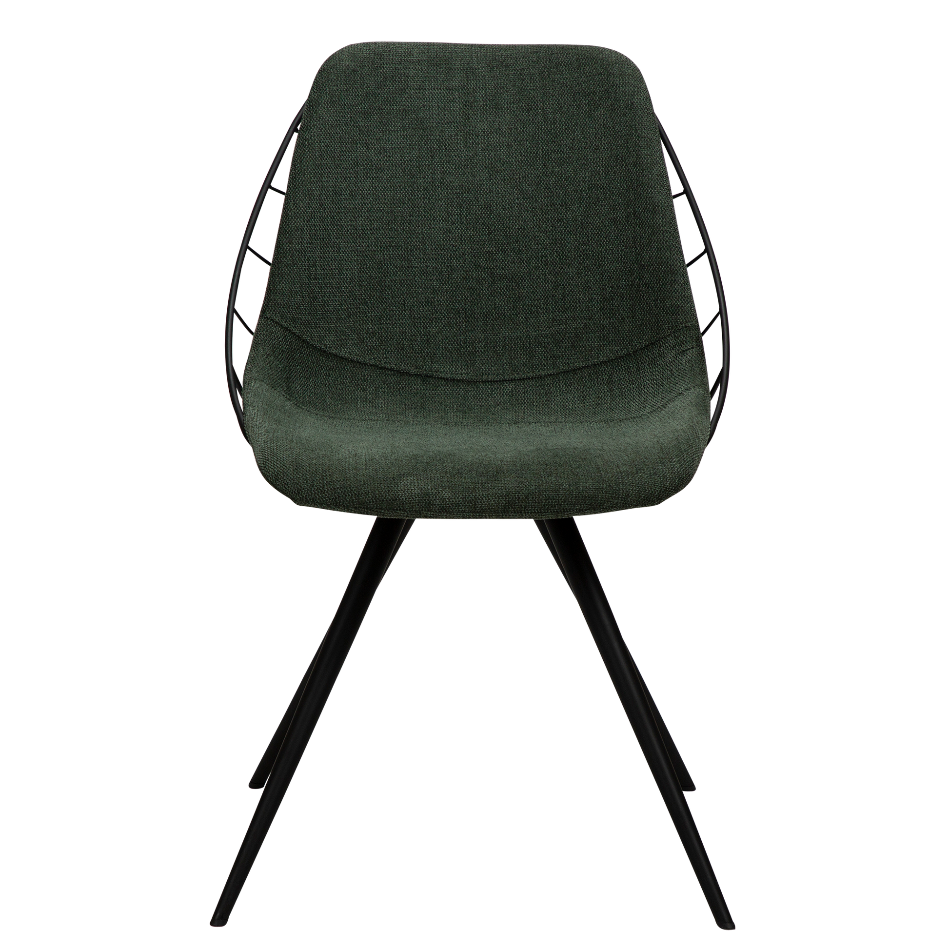 [var:Bezug=Salbeigrüner Stoff mit schwarzen Beinen] SWAY Stuhl