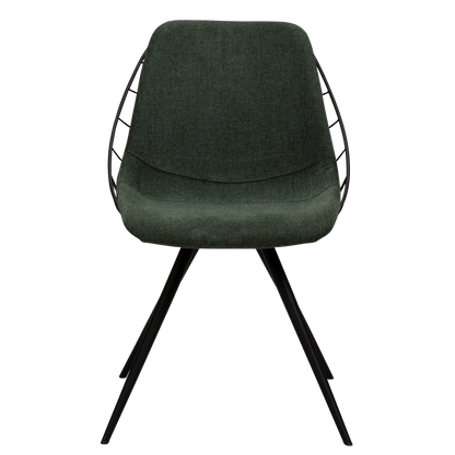[var:Bezug=Salbeigrüner Stoff mit schwarzen Beinen] SWAY Stuhl