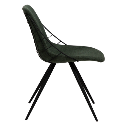 [var:Bezug=Salbeigrüner Stoff mit schwarzen Beinen] SWAY Stuhl
