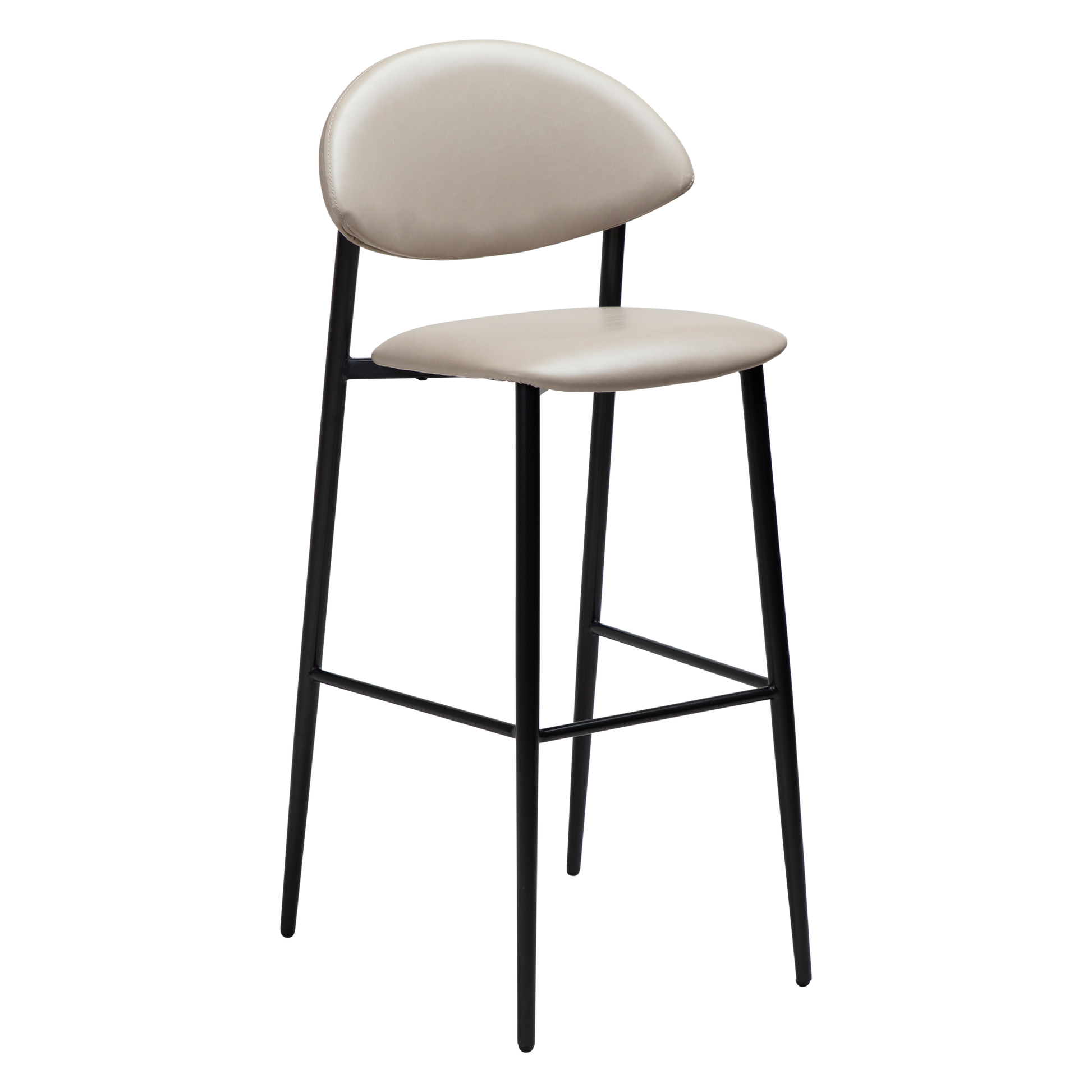 [var:Bezug=Kaschmir Kunstleder mit schwarzen Beinen] TUSH Barhocker