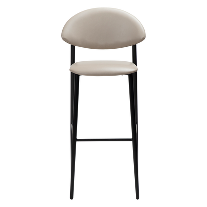 [var:Bezug=Kaschmir Kunstleder mit schwarzen Beinen] TUSH Barhocker