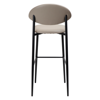 [var:Bezug=Kaschmir Kunstleder mit schwarzen Beinen] TUSH Barhocker