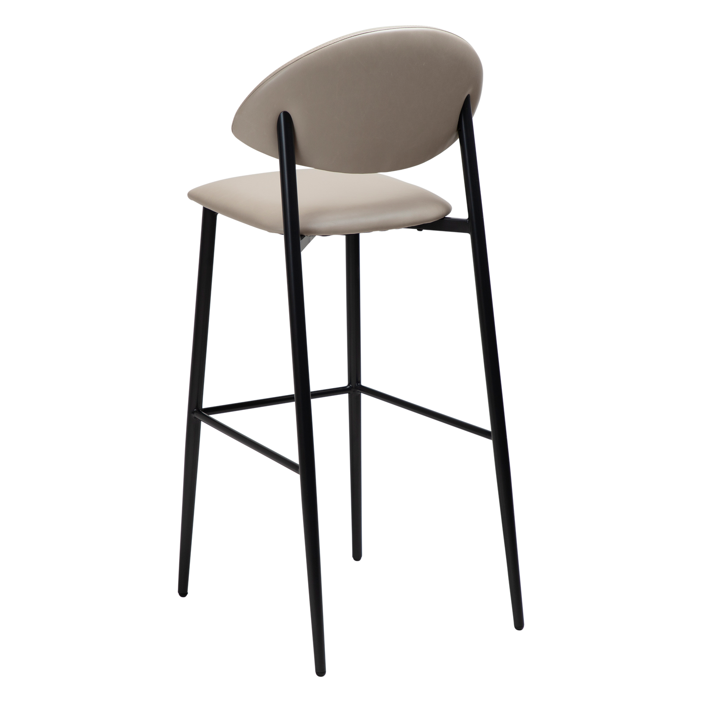 [var:Bezug=Kaschmir Kunstleder mit schwarzen Beinen] TUSH Barhocker