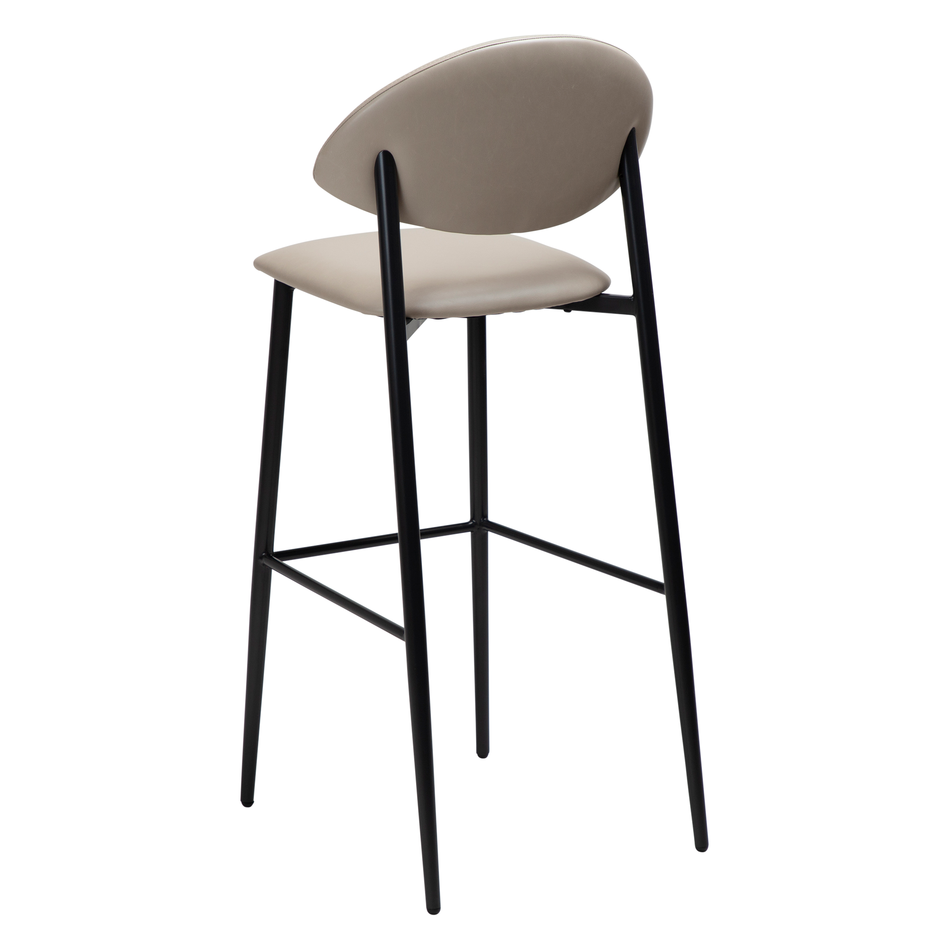 [var:Bezug=Kaschmir Kunstleder mit schwarzen Beinen] TUSH Barhocker