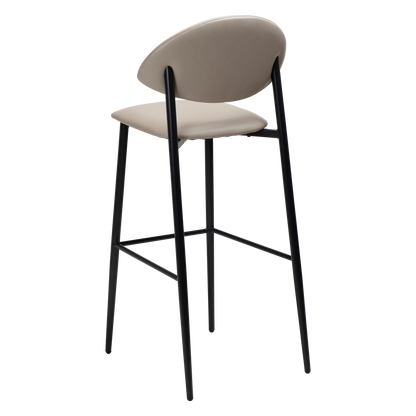 [var:Bezug=Kaschmir Kunstleder mit schwarzen Beinen] TUSH Barhocker