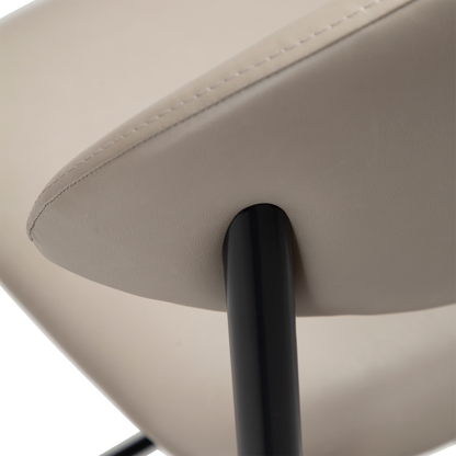 [var:Bezug=Kaschmir Kunstleder mit schwarzen Beinen] TUSH Barhocker