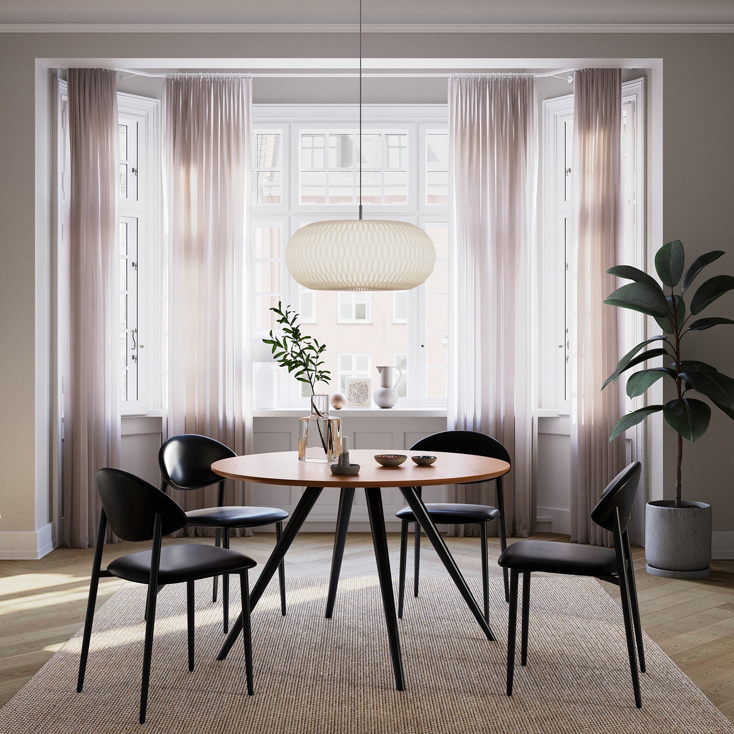 [var:Bezug=Vintage schwarzes Kunstleder mit schwarzen Beinen] TUSH Stuhl