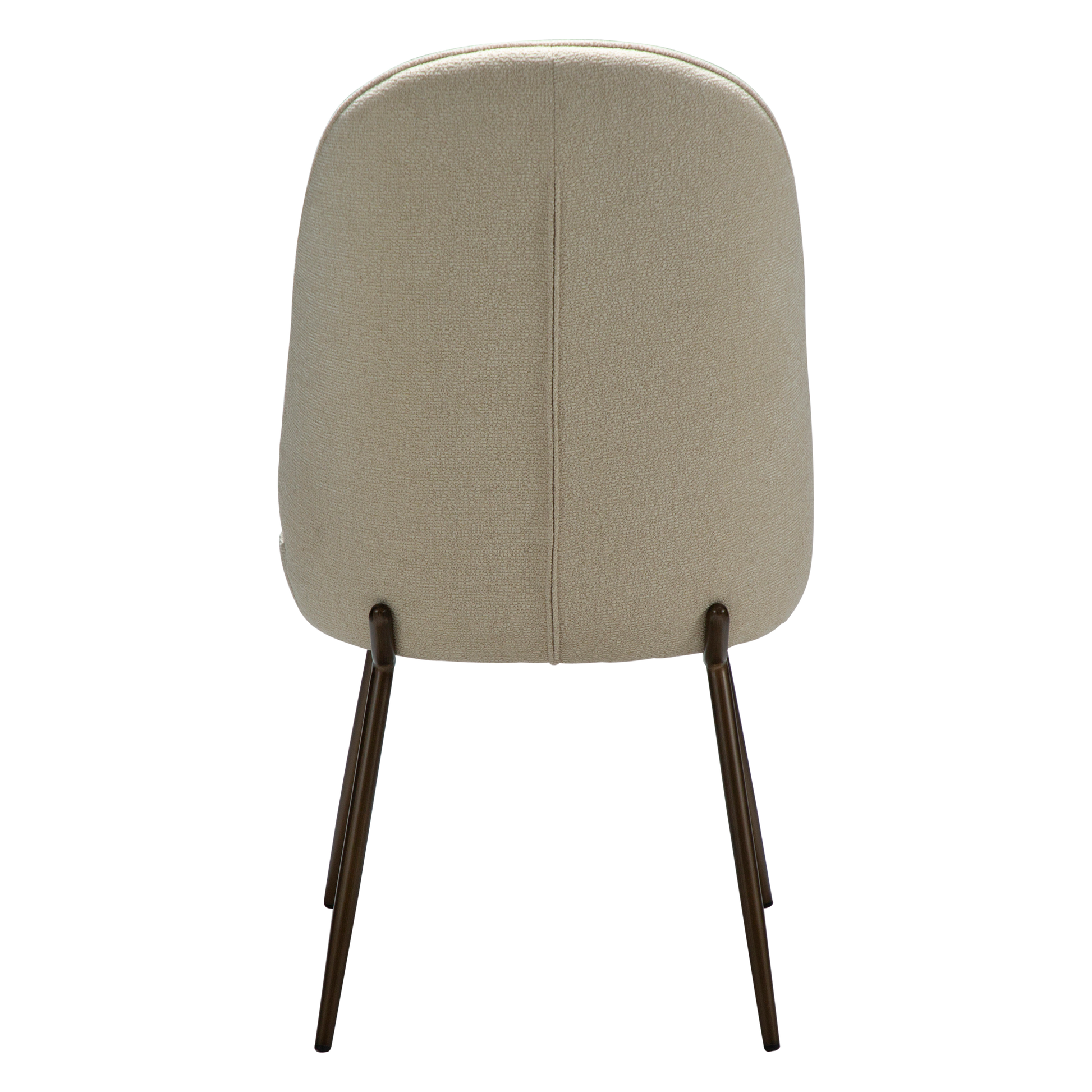 [var:Bezug=Frosted Almond Bouclé-Gewebe mit Schimmer & antiken Messingbeinen] UTOPIA Stuhl