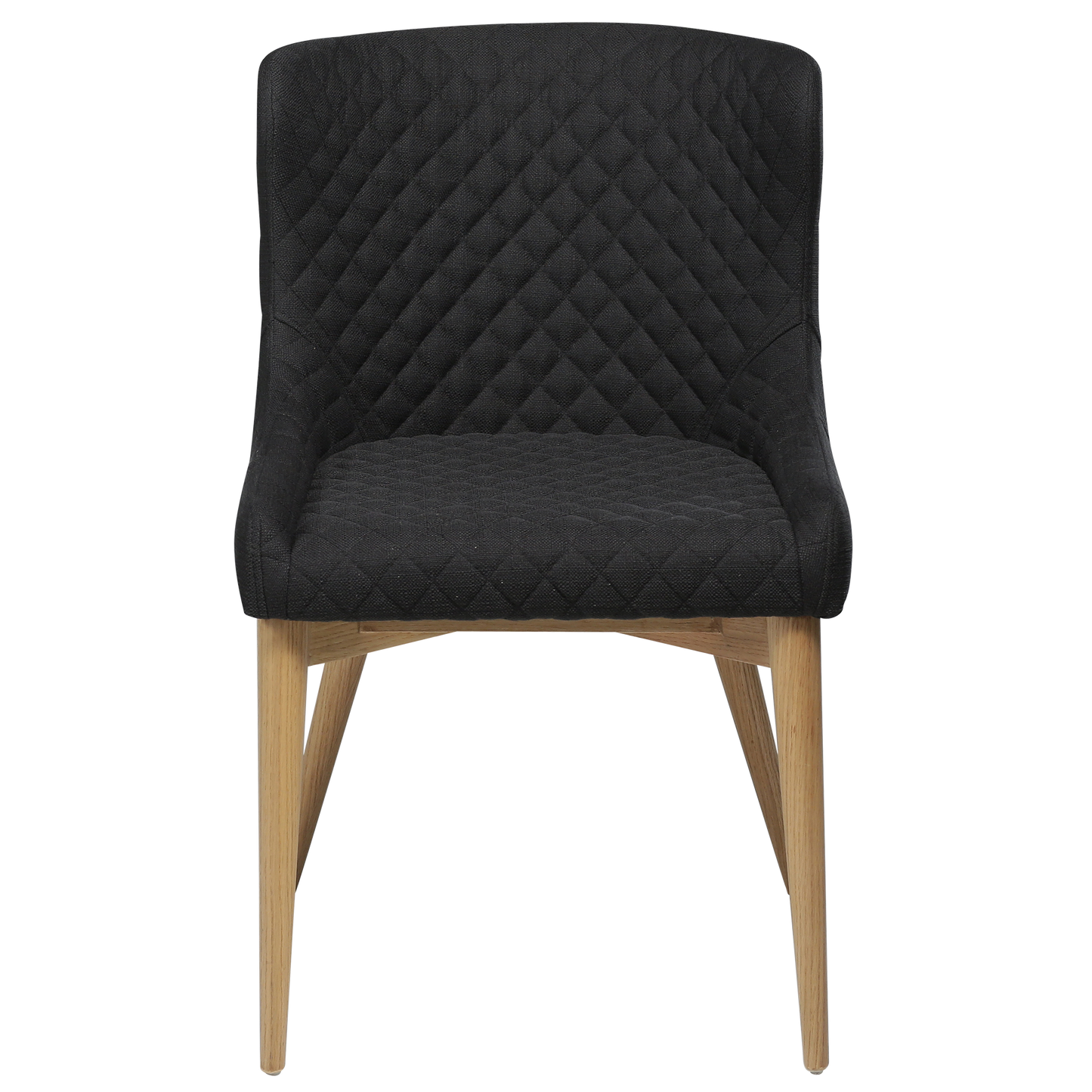 [var:Bezug=Schwarzes Gewebe mit Eichenbeinen] VETRO Stuhl