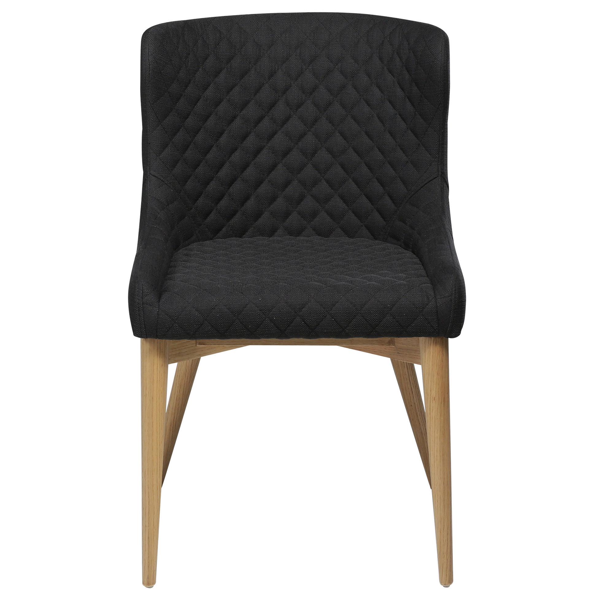 [var:Bezug=Schwarzes Gewebe mit Eichenbeinen] VETRO Stuhl