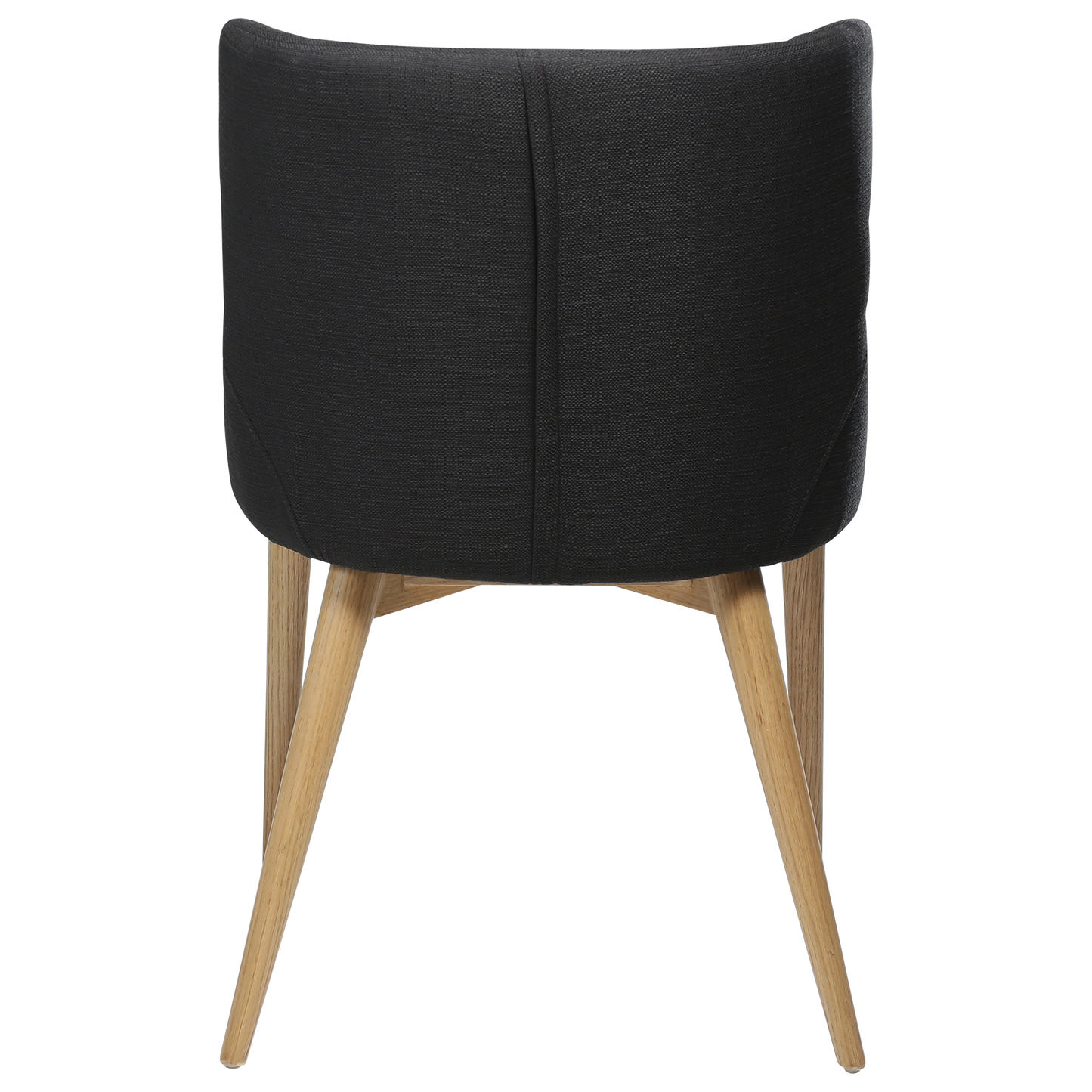 [var:Bezug=Schwarzes Gewebe mit Eichenbeinen] VETRO Stuhl