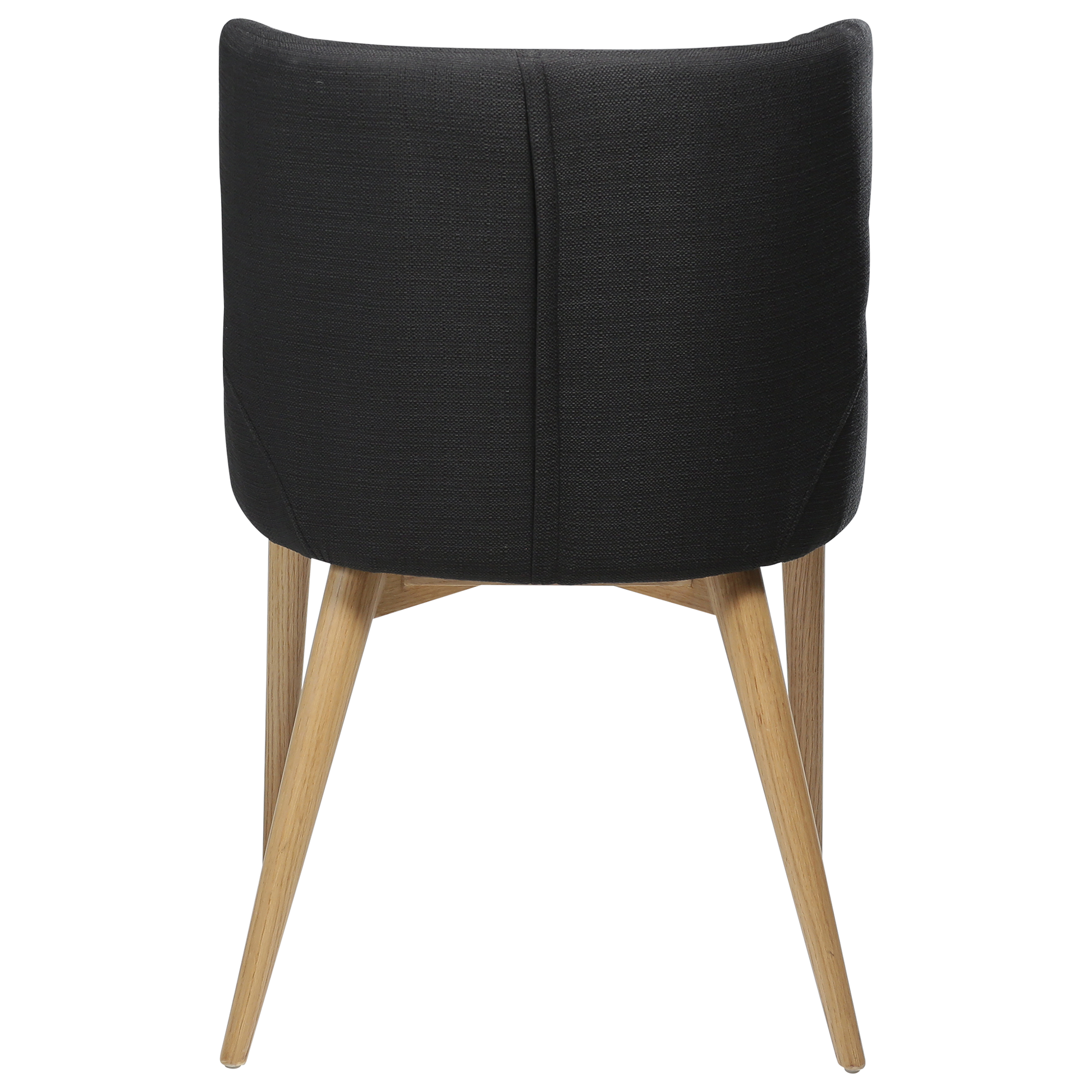 [var:Bezug=Schwarzes Gewebe mit Eichenbeinen] VETRO Stuhl