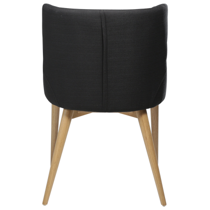 [var:Bezug=Schwarzes Gewebe mit Eichenbeinen] VETRO Stuhl