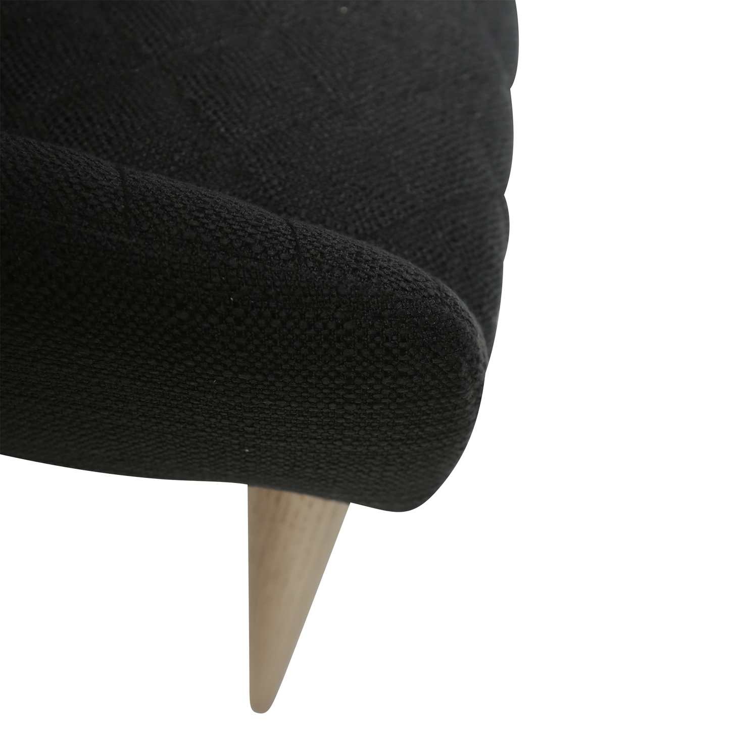 [var:Bezug=Schwarzes Gewebe mit Eichenbeinen] VETRO Stuhl