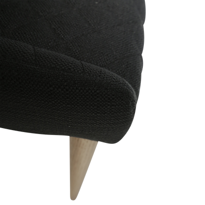 [var:Bezug=Schwarzes Gewebe mit Eichenbeinen] VETRO Stuhl