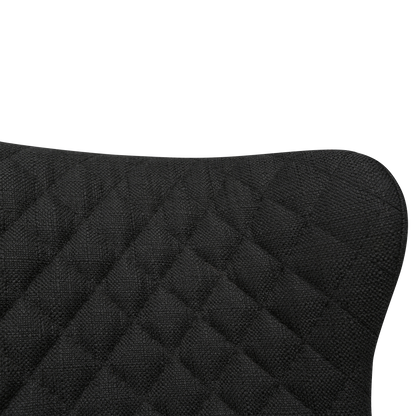 [var:Bezug=Schwarzes Gewebe mit Eichenbeinen] VETRO Stuhl