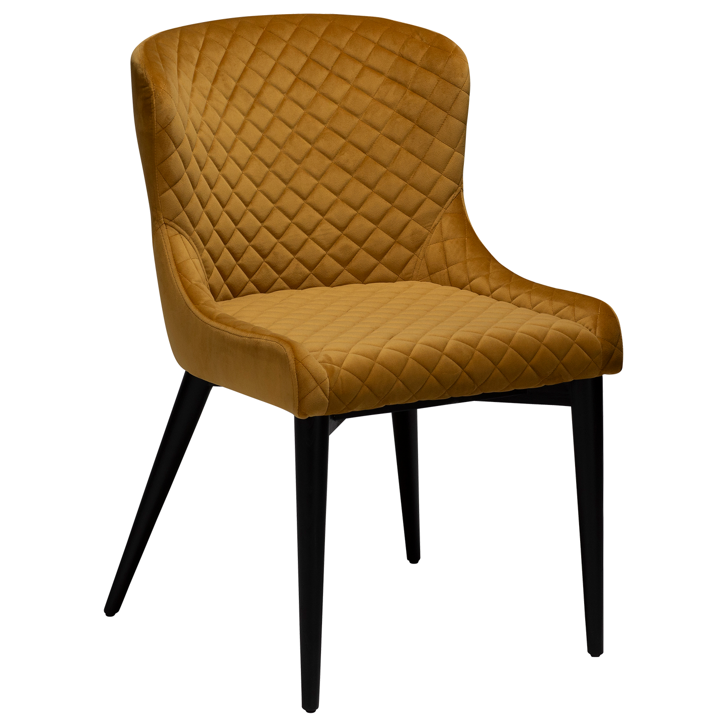 [var:Bezug=Bronzefarbenes Samt mit schwarz gebeizten Eichenbeinen] VETRO Stuhl