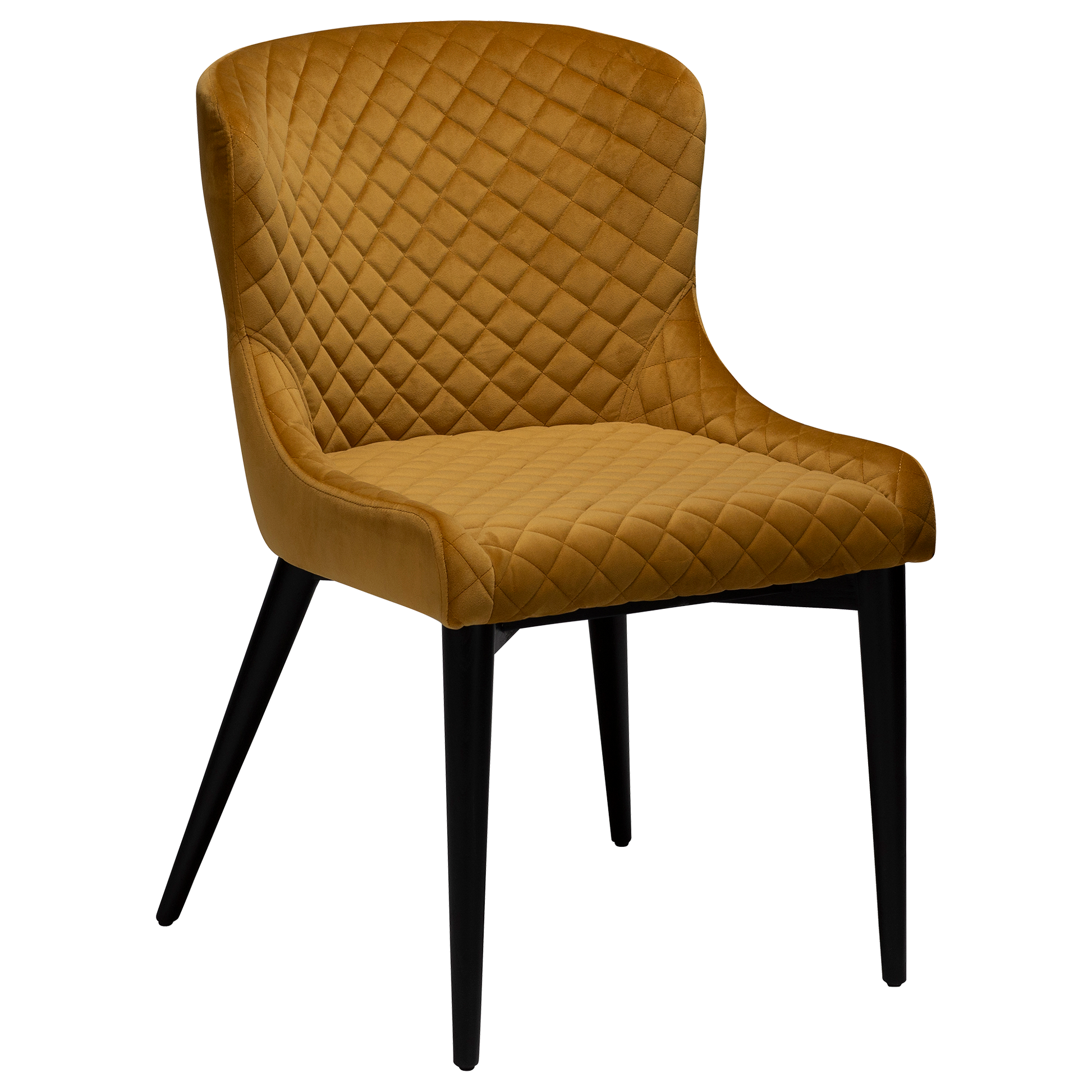 [var:Bezug=Bronzefarbenes Samt mit schwarz gebeizten Eichenbeinen] VETRO Stuhl