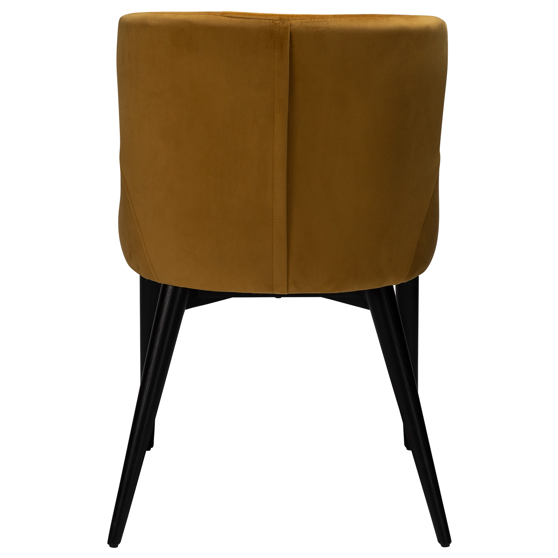 [var:Bezug=Bronzefarbenes Samt mit schwarz gebeizten Eichenbeinen] VETRO Stuhl