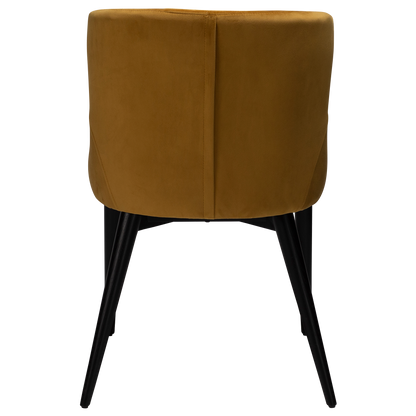 [var:Bezug=Bronzefarbenes Samt mit schwarz gebeizten Eichenbeinen] VETRO Stuhl