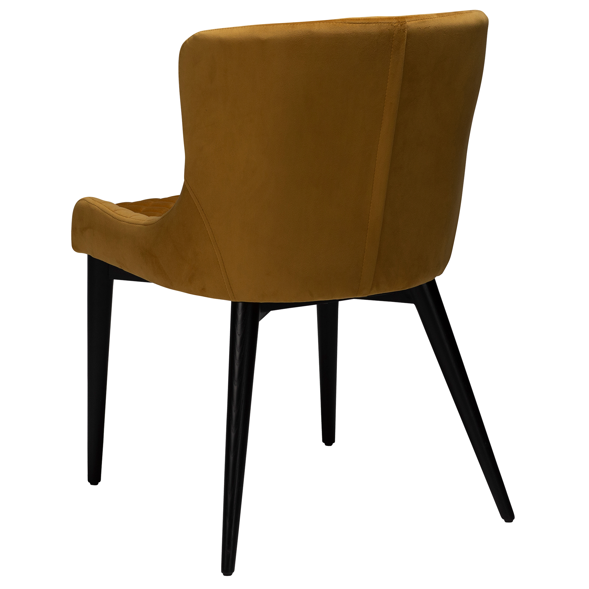 [var:Bezug=Bronzefarbenes Samt mit schwarz gebeizten Eichenbeinen] VETRO Stuhl