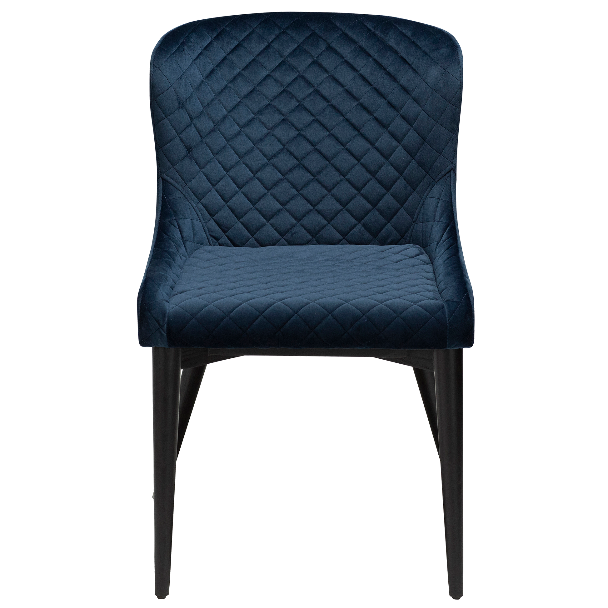 [var:Bezug=Mitternachtsblaues Samt mit schwarz gebeizten Eichenbeinen] VETRO Stuhl