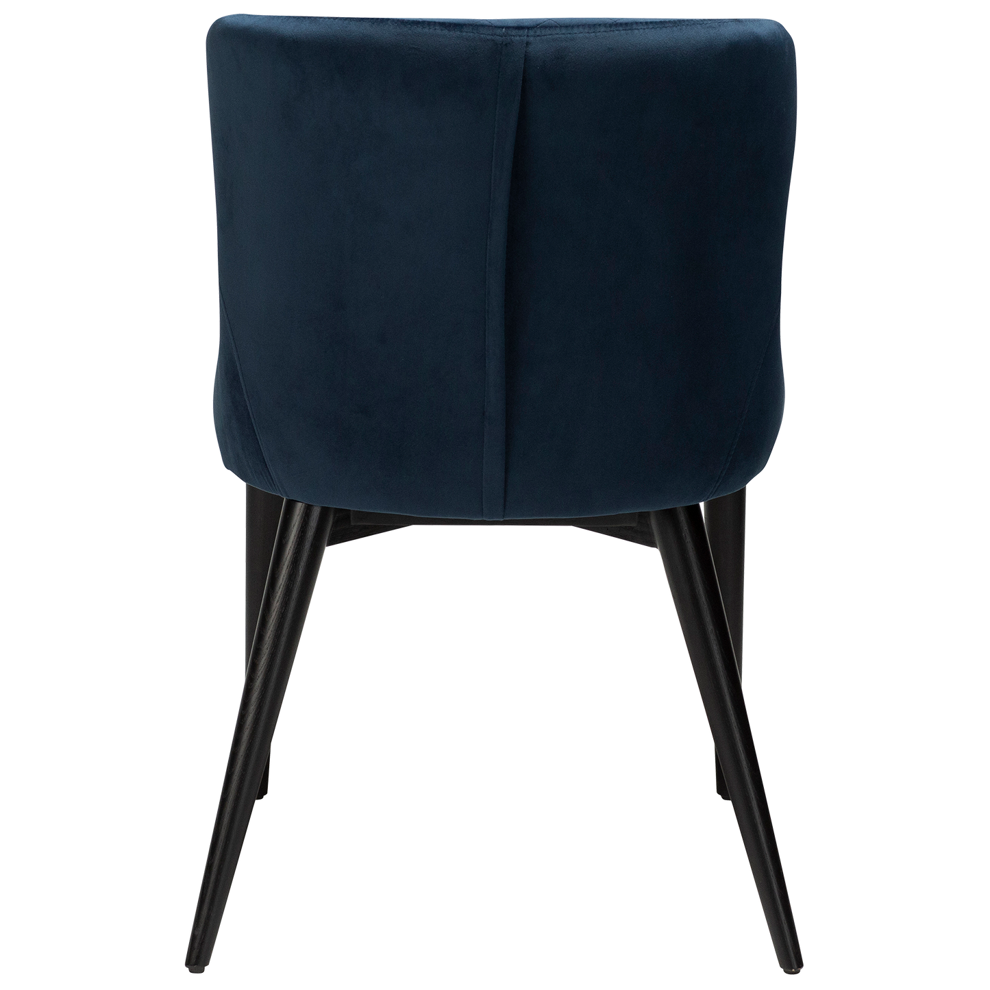 [var:Bezug=Mitternachtsblaues Samt mit schwarz gebeizten Eichenbeinen] VETRO Stuhl