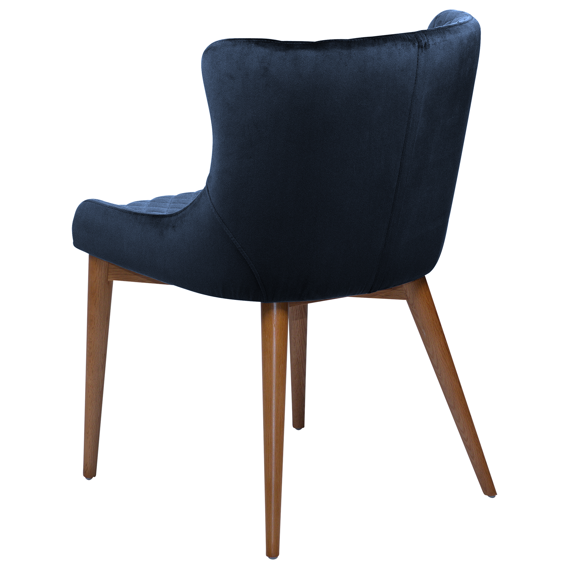[var:Bezug=Mitternachtsblaues Samt mit Eichenbeinen] VETRO Stuhl