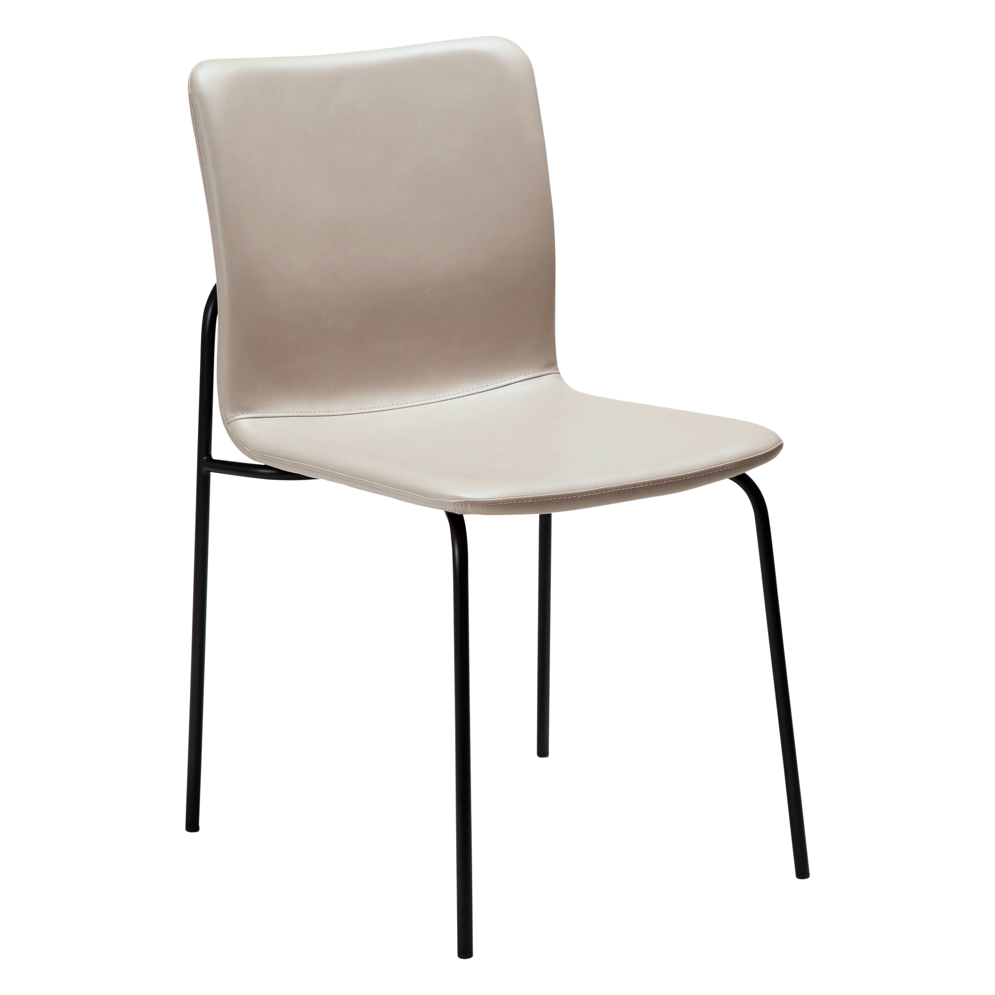 [var:Bezug=Kaschmir Kunstleder mit schwarzen Beinen] WOOF Stuhl