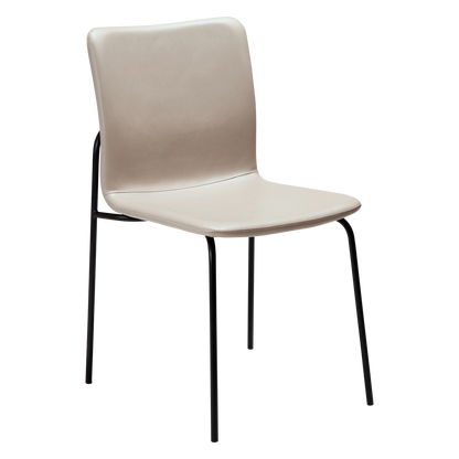 [var:Bezug=Kaschmir Kunstleder mit schwarzen Beinen] WOOF Stuhl