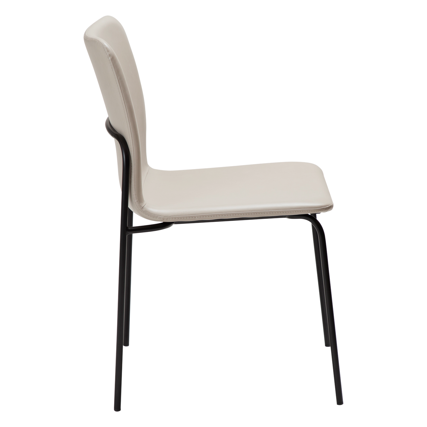 [var:Bezug=Kaschmir Kunstleder mit schwarzen Beinen] WOOF Stuhl