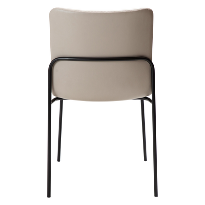 [var:Bezug=Kaschmir Kunstleder mit schwarzen Beinen] WOOF Stuhl